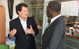 Nick Kristof and Dr. Mukwege