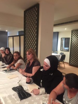 Some participants at the Beirut workshop, held 23-24 September 2016