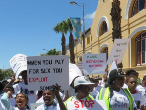 South Africa Protests of Sex Trafficking