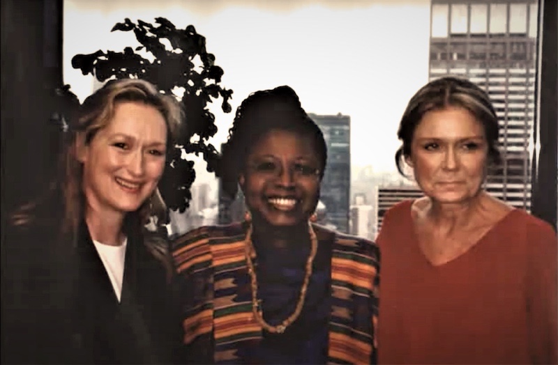 Efua Dorkenoo, Meryl Streep, and Gloria Steinem